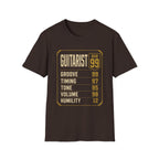 Guitarist Stats T-Shirt
