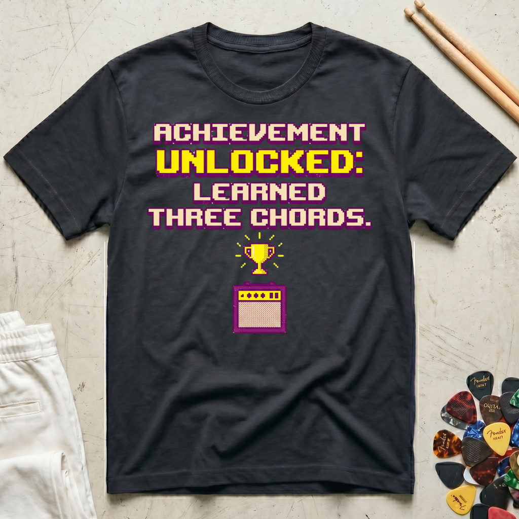 Achievement Unlocked: Learned Three Chords T-Shirt