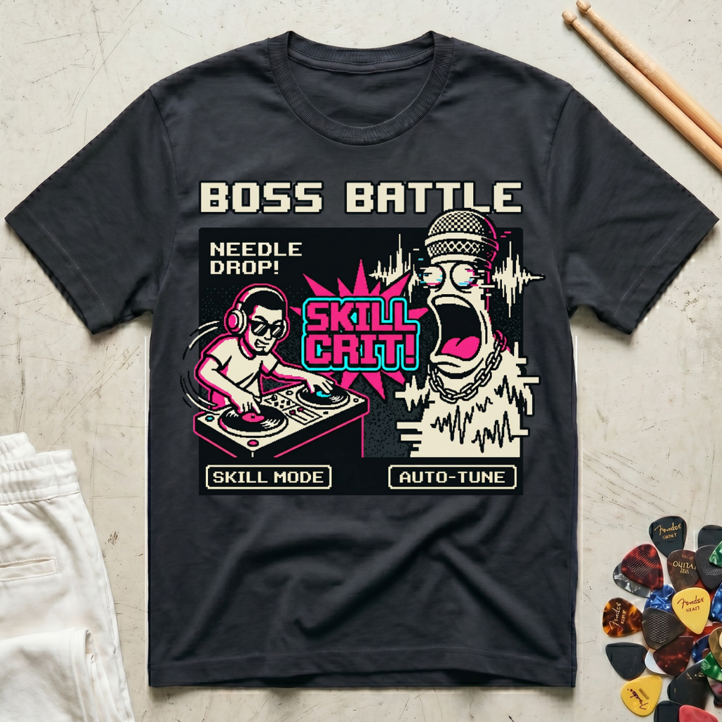 Boss Battle DJ vs. Auto Tune T-Shirt