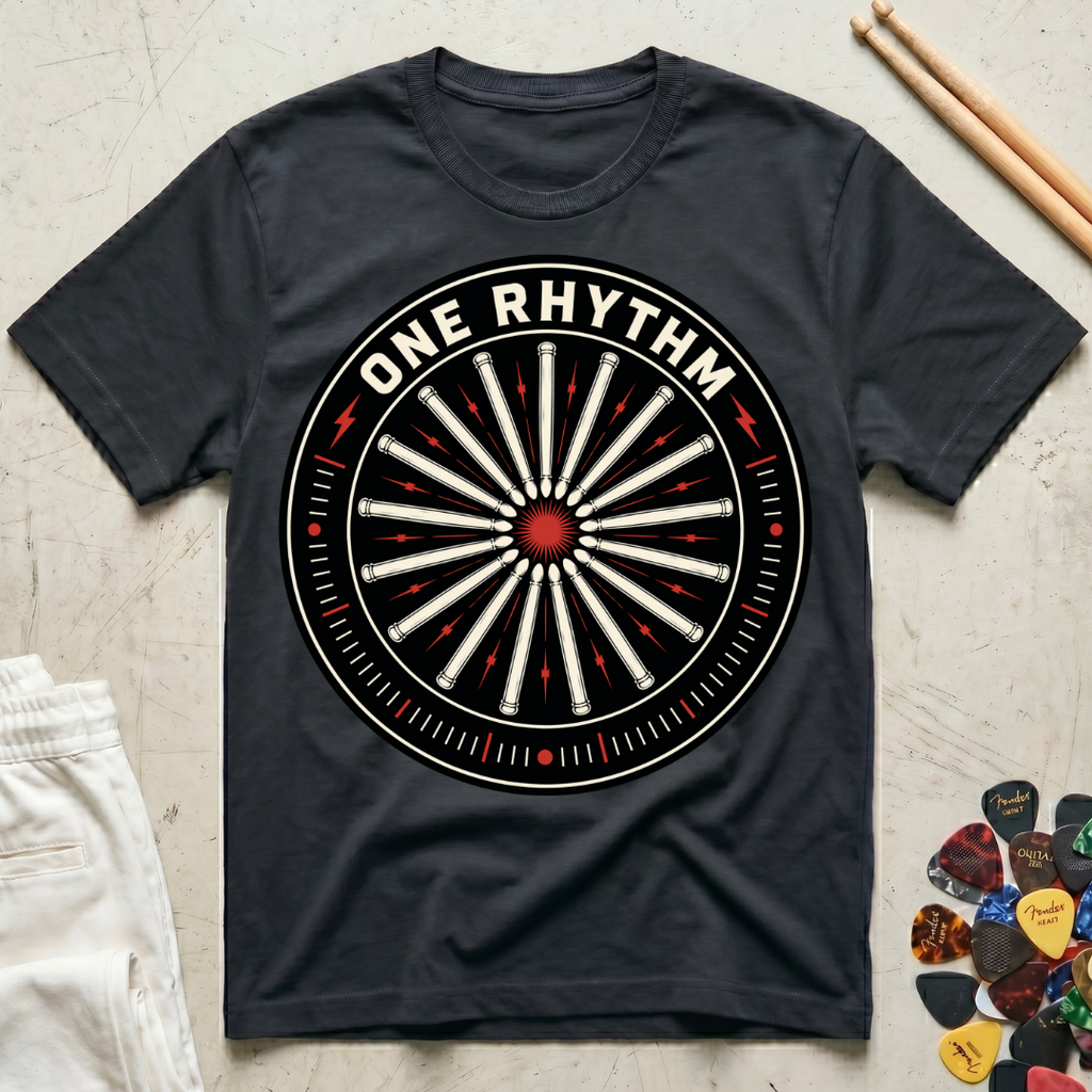 One Rhythm Drum Sticks T-Shirt
