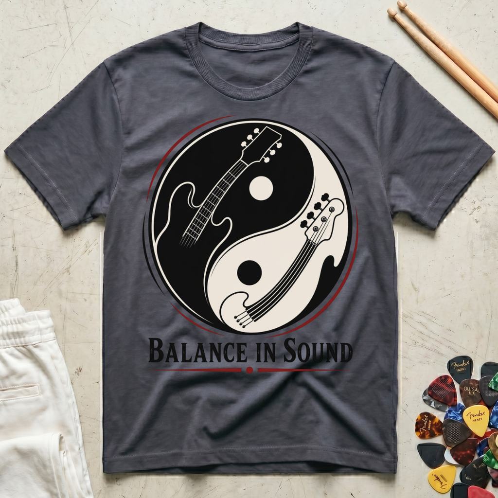 Balance In Sound Guitar Bass T-Shirt