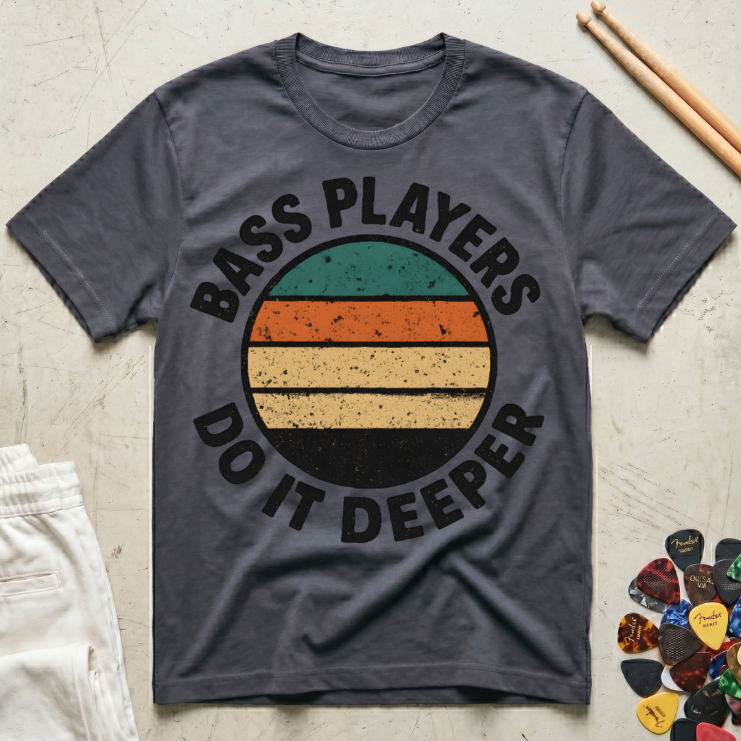 Bass Players Do It Deeper Vintage T-Shirt