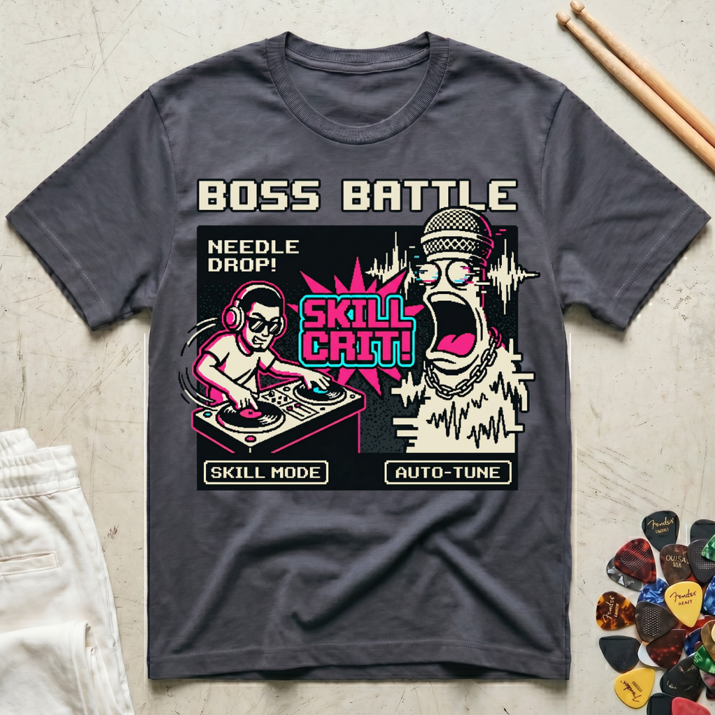 Boss Battle DJ vs. Auto Tune T-Shirt