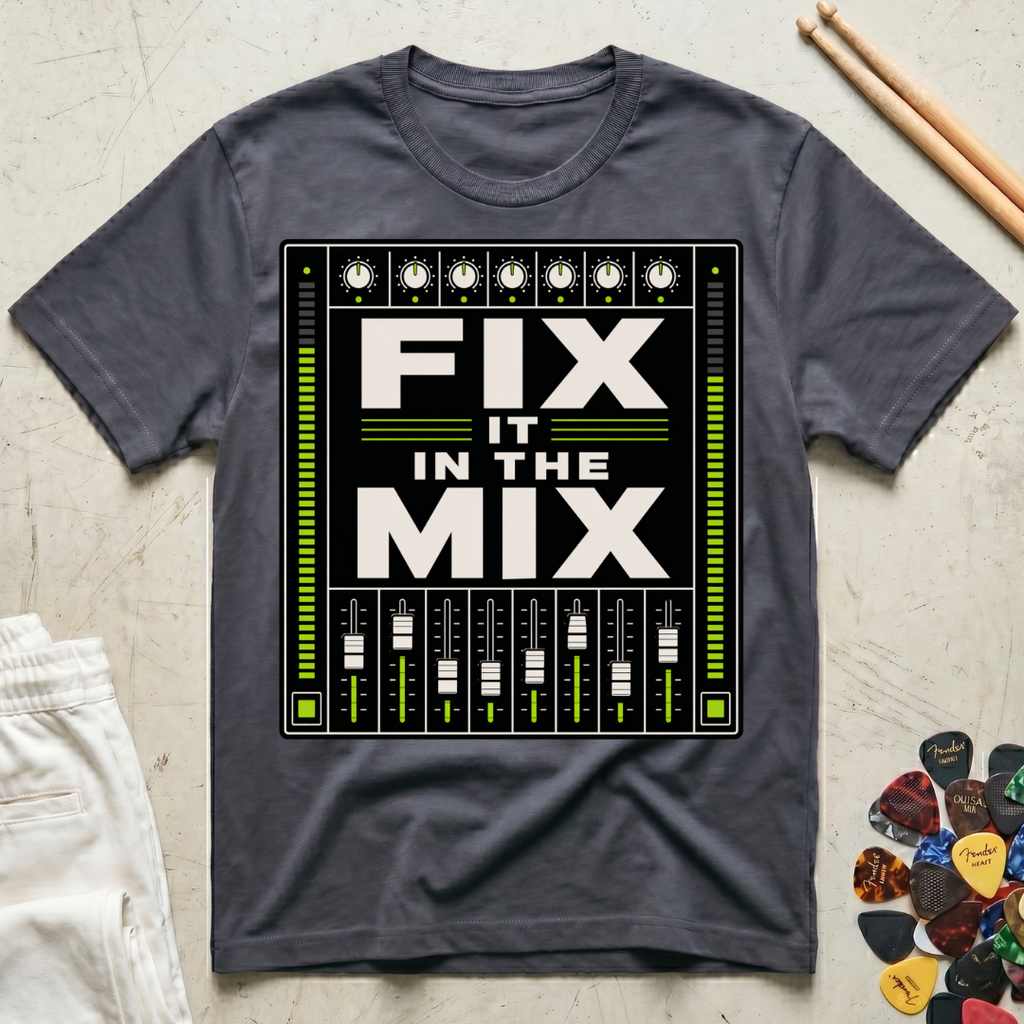 Fix It In The Mix Mixing Board T-Shirt