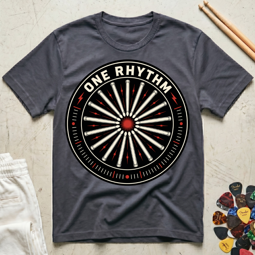 One Rhythm Drum Sticks T-Shirt