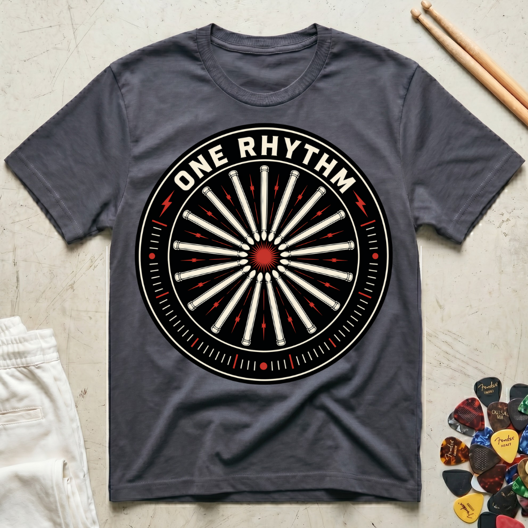 One Rhythm Drum Sticks T-Shirt