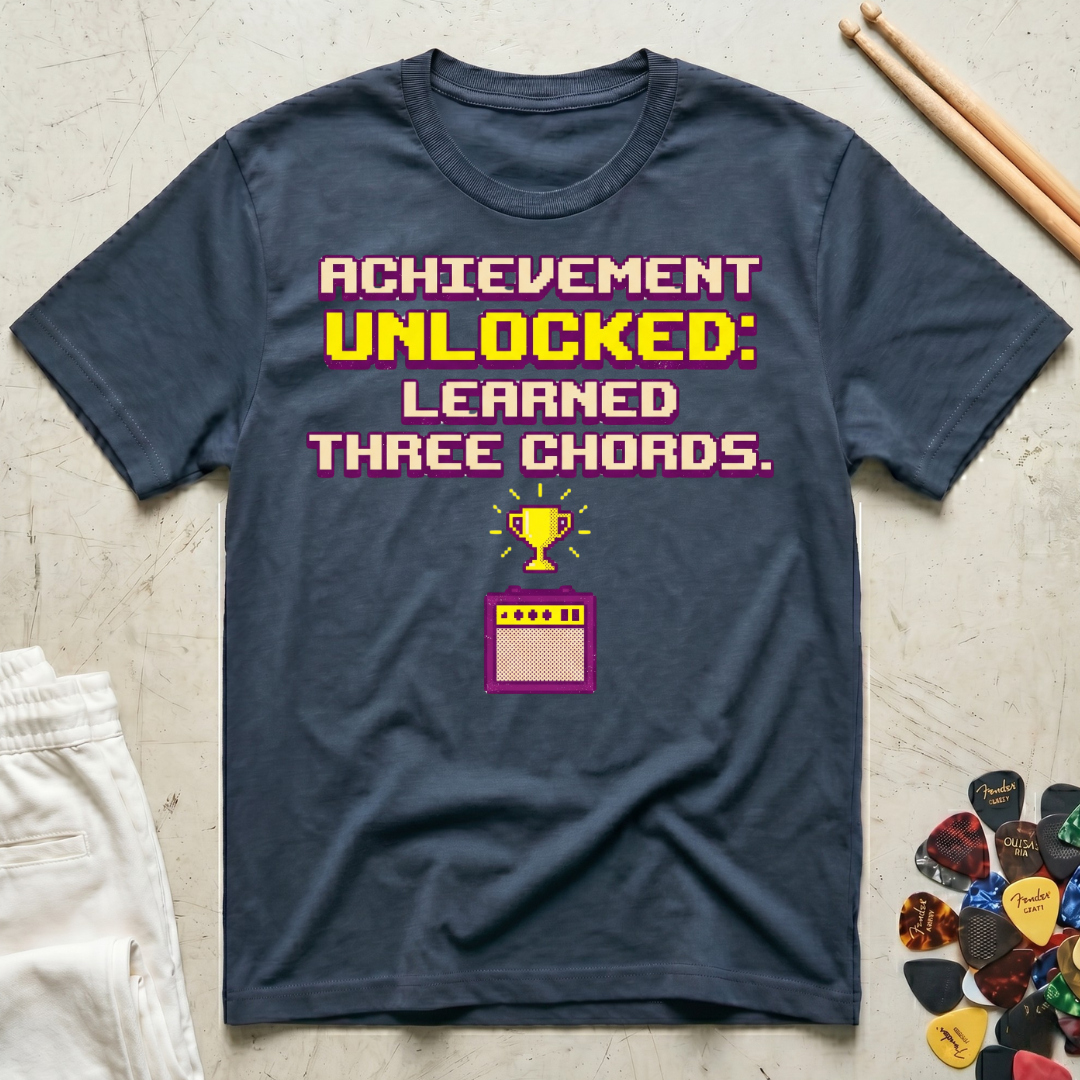 Achievement Unlocked: Learned Three Chords T-Shirt