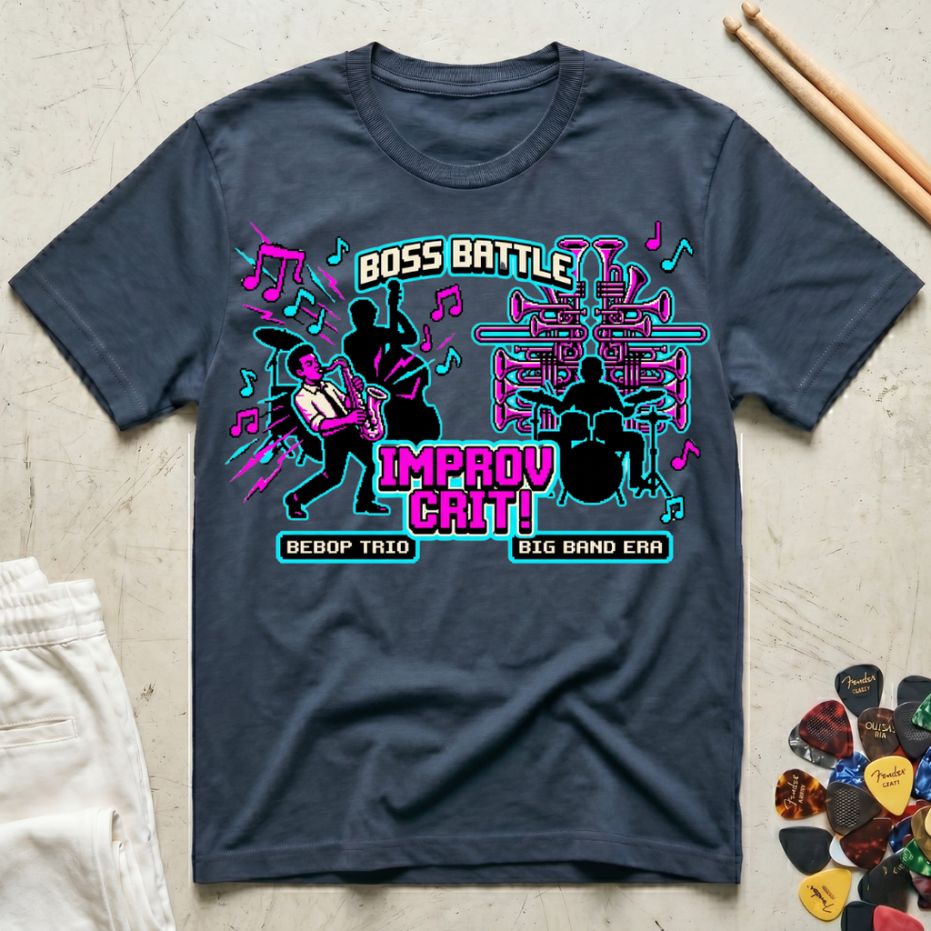 Boss Battle Bebop vs. Big Band T-Shirt