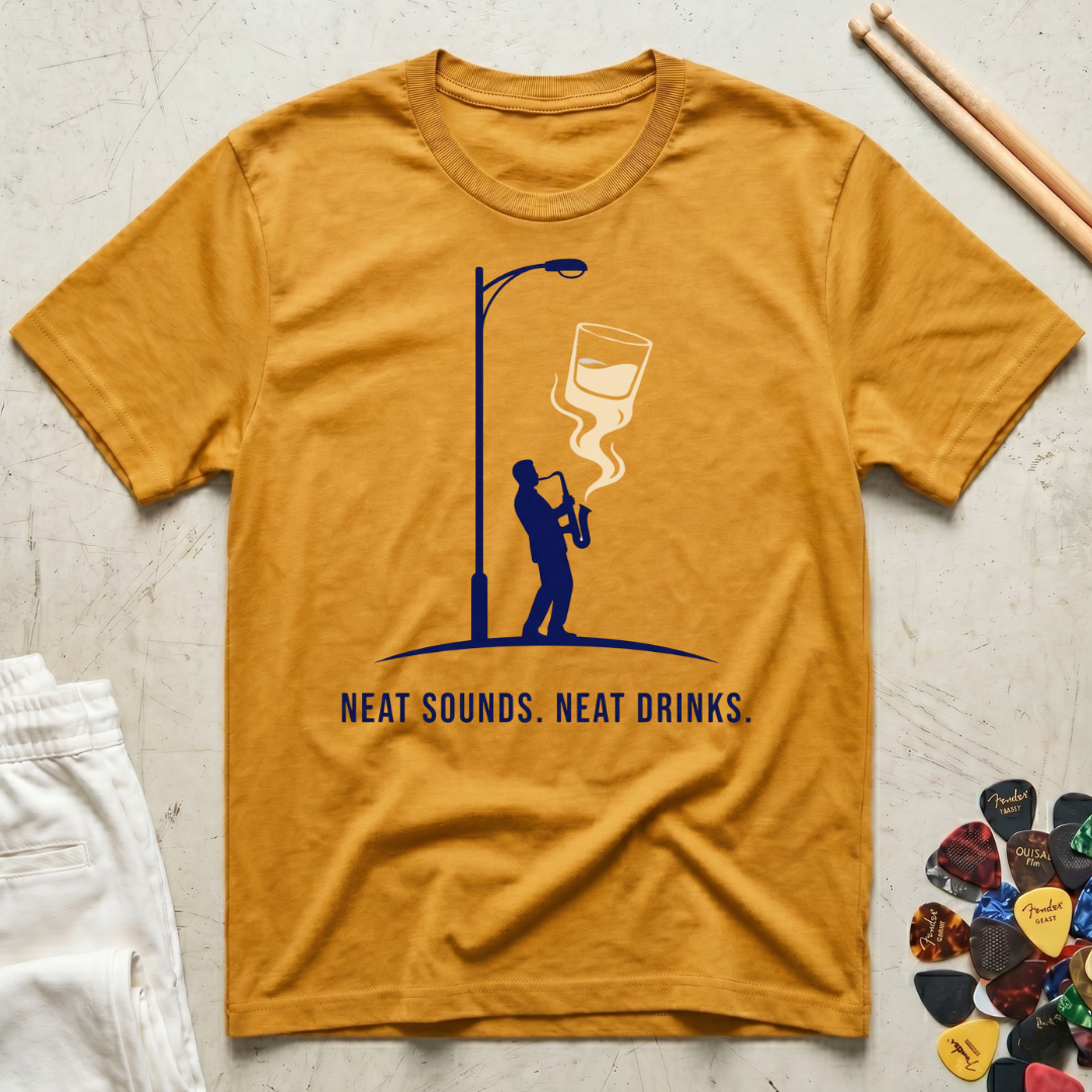 Neat Sounds. Neat Drinks T-Shirt