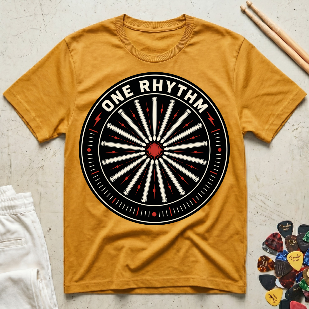 One Rhythm Drum Sticks T-Shirt