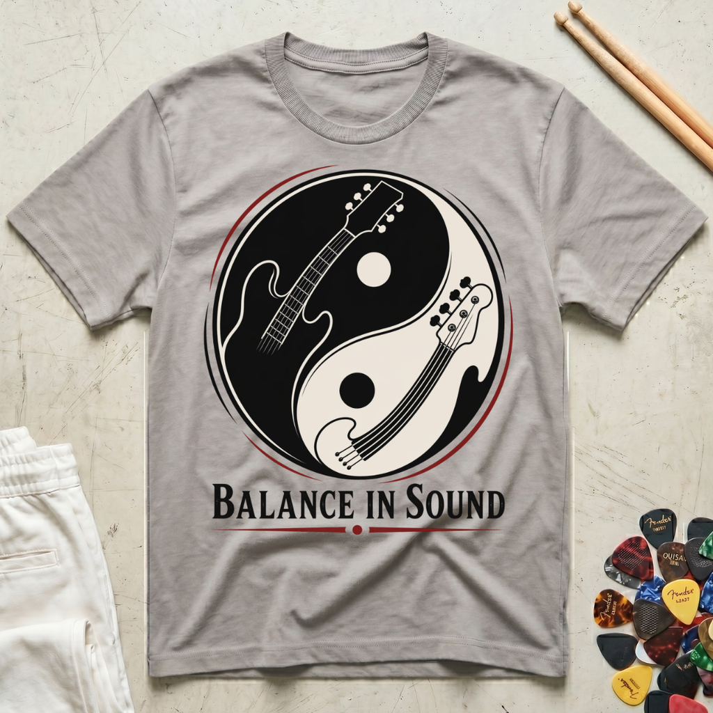 Balance In Sound Guitar Bass T-Shirt