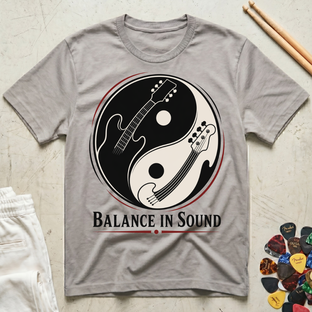 Balance In Sound Guitar Bass T-Shirt