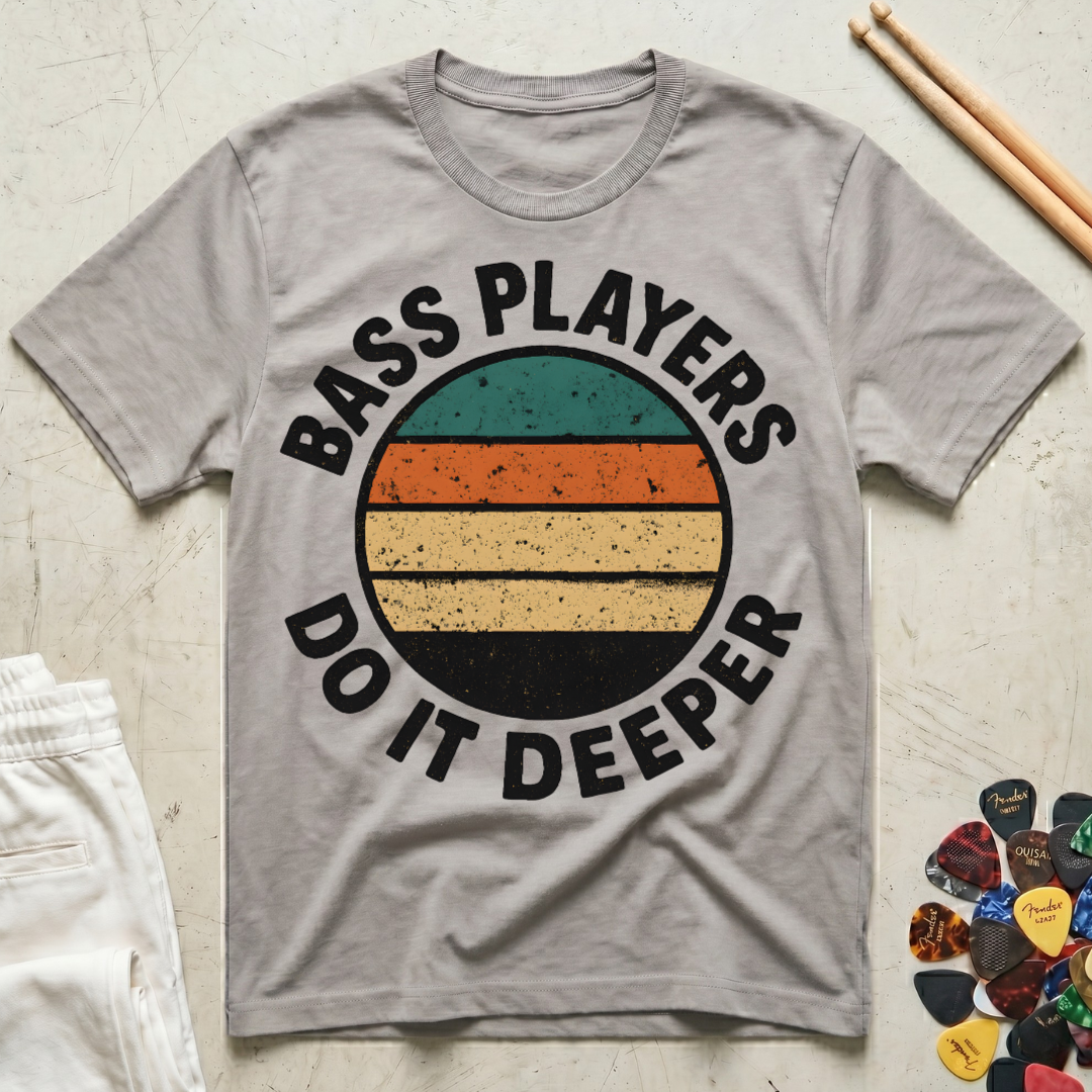 Bass Players Do It Deeper Vintage T-Shirt