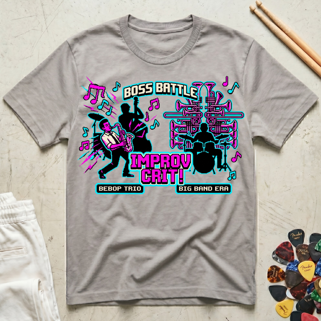 Boss Battle Bebop vs. Big Band T-Shirt