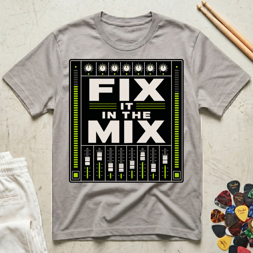 Fix It In The Mix Mixing Board T-Shirt