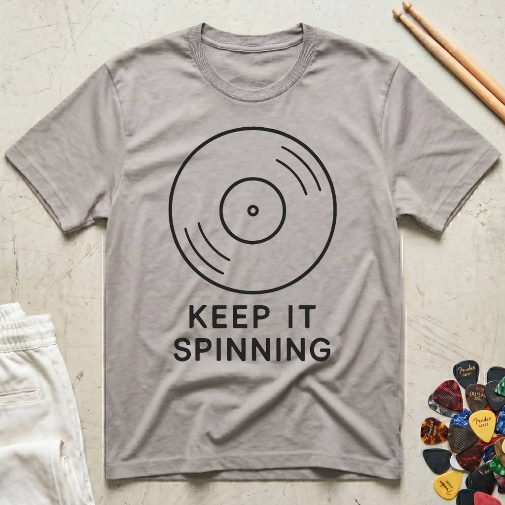 Keep It Spinning Minimal T-Shirt