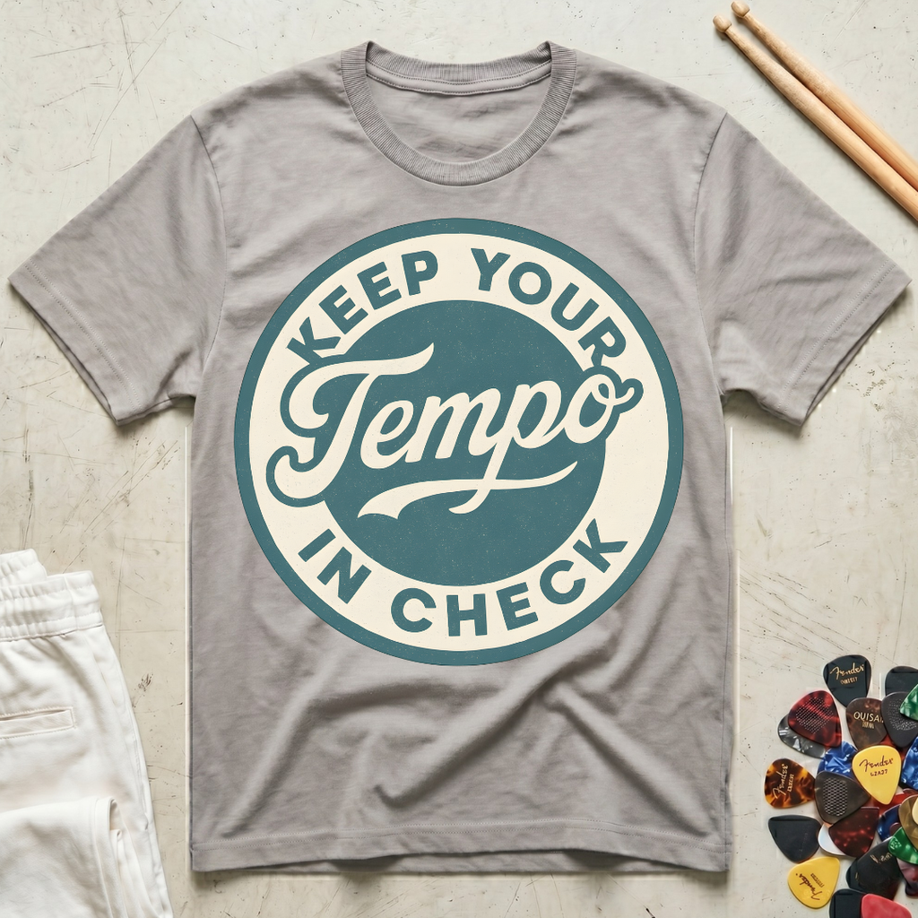 Keep Your Tempo In Check Emblem T-Shirt