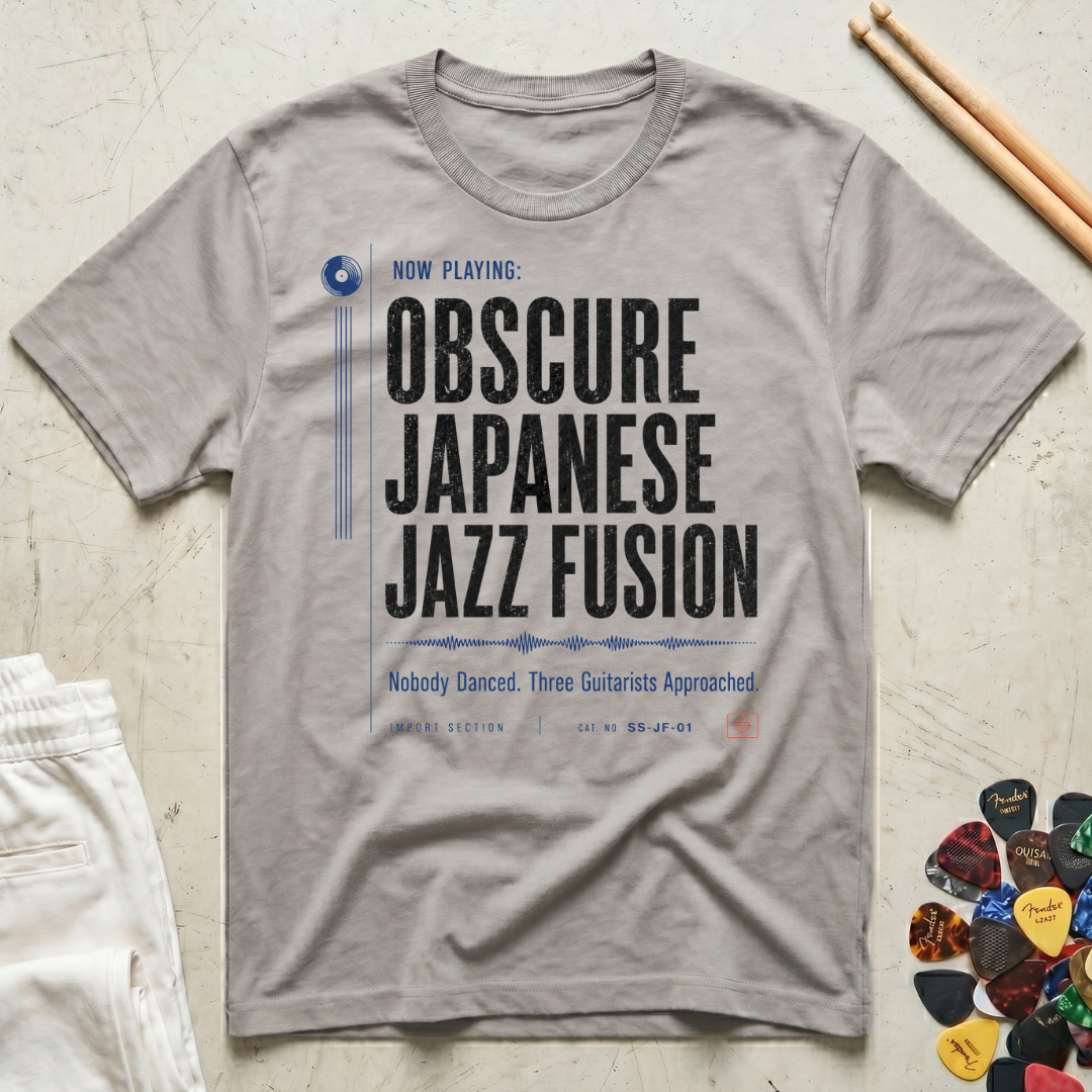 Now Playing: Obscure Japanese Jazz Fusion T-Shirt