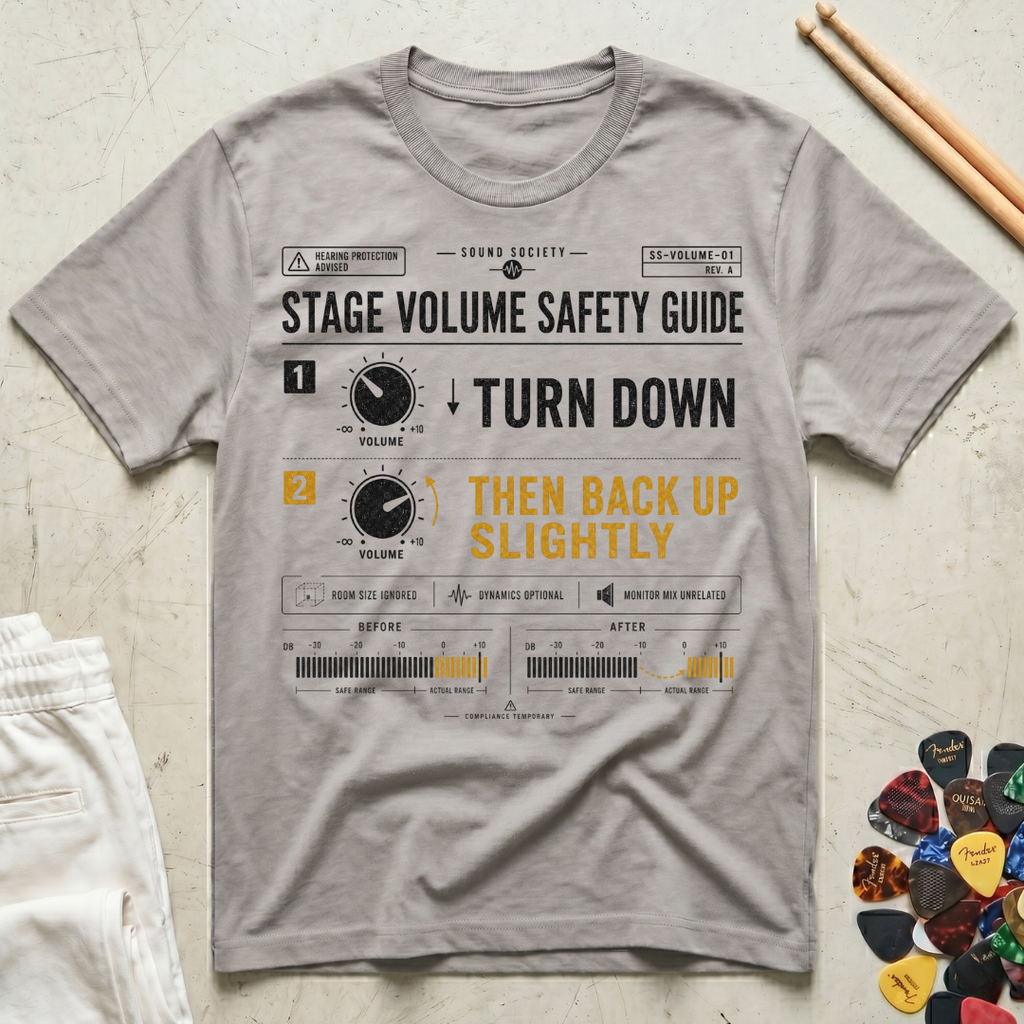 Stage Volume Safety Guide T-Shirt