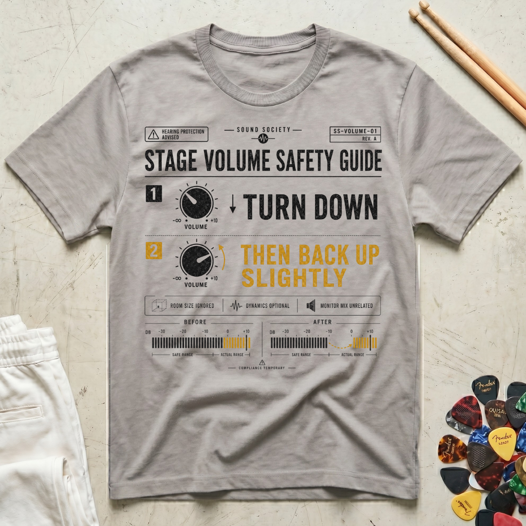 Stage Volume Safety Guide T-Shirt