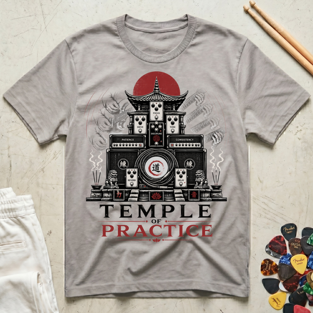 Temple Of Practice Guitar T-Shirt
