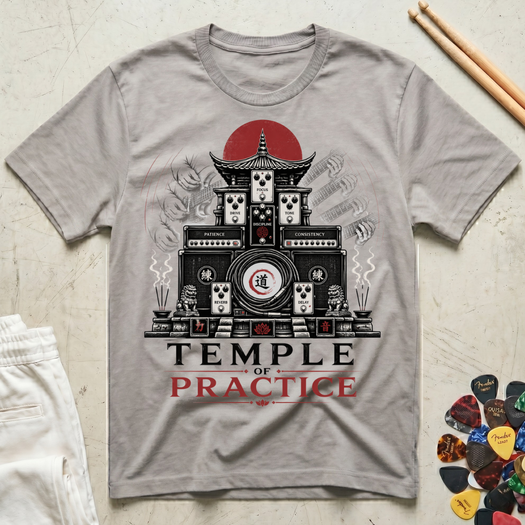 Temple Of Practice Guitar T-Shirt