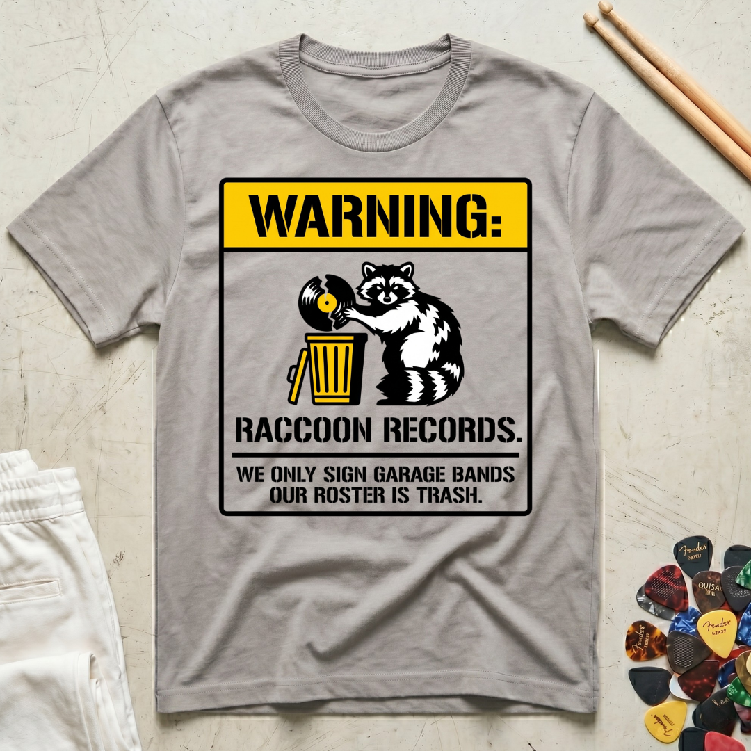 Warning: Raccoon Records T-Shirt