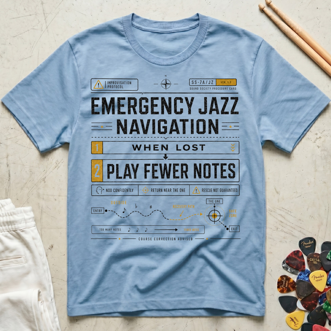 Emergency Jazz Navigation T-Shirt