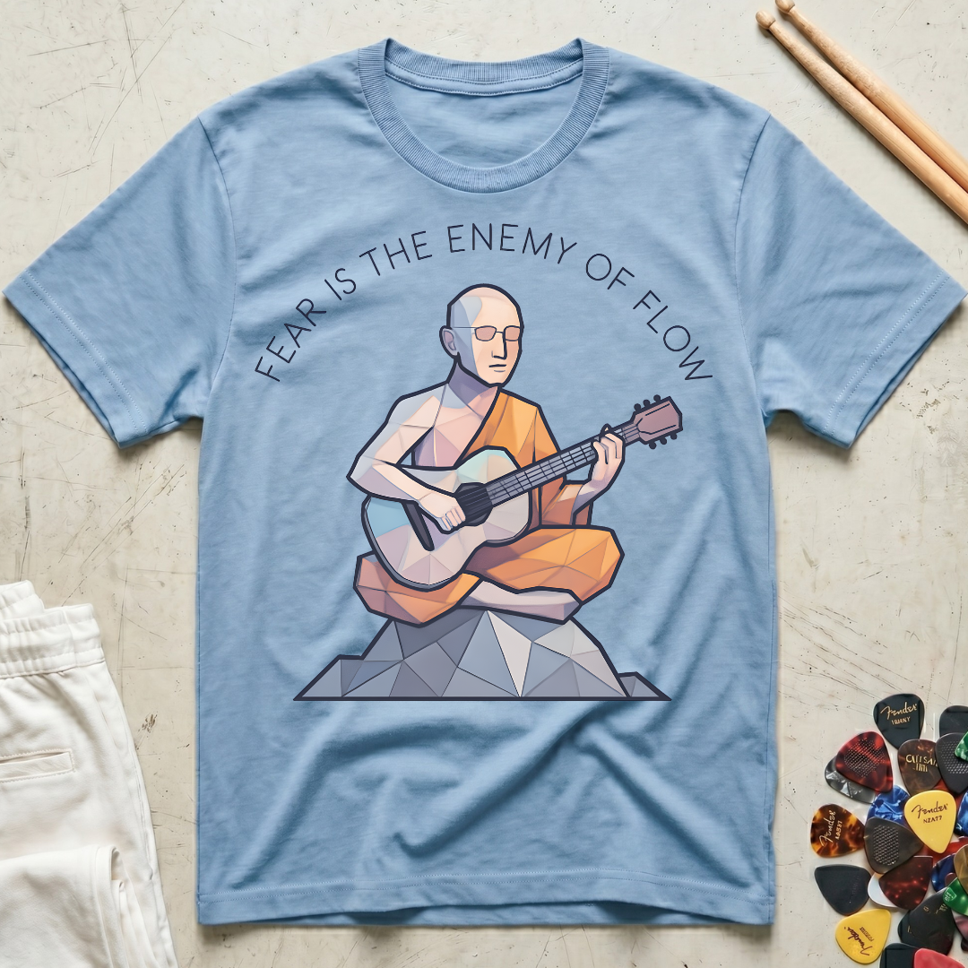 Fear Is The Enemy Of Flow Monk T-Shirt