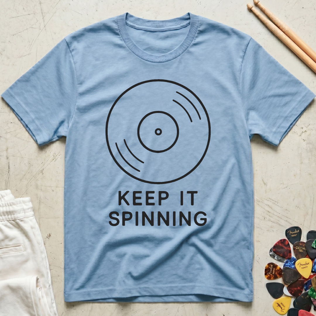 Keep It Spinning Minimal T-Shirt