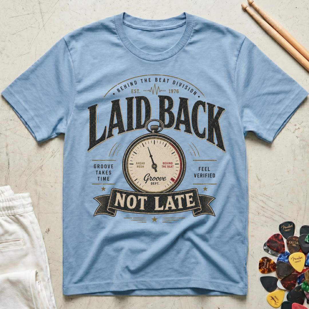 Laid Back, Not Late T-Shirt