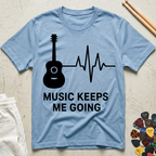 Music Keeps Me Going Guitar T-Shirt