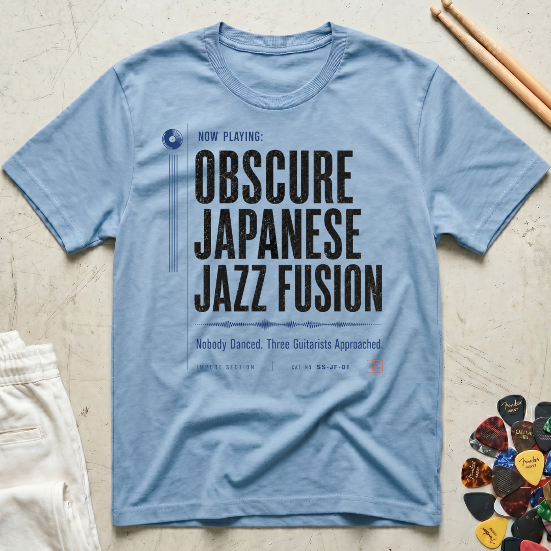 Now Playing: Obscure Japanese Jazz Fusion T-Shirt