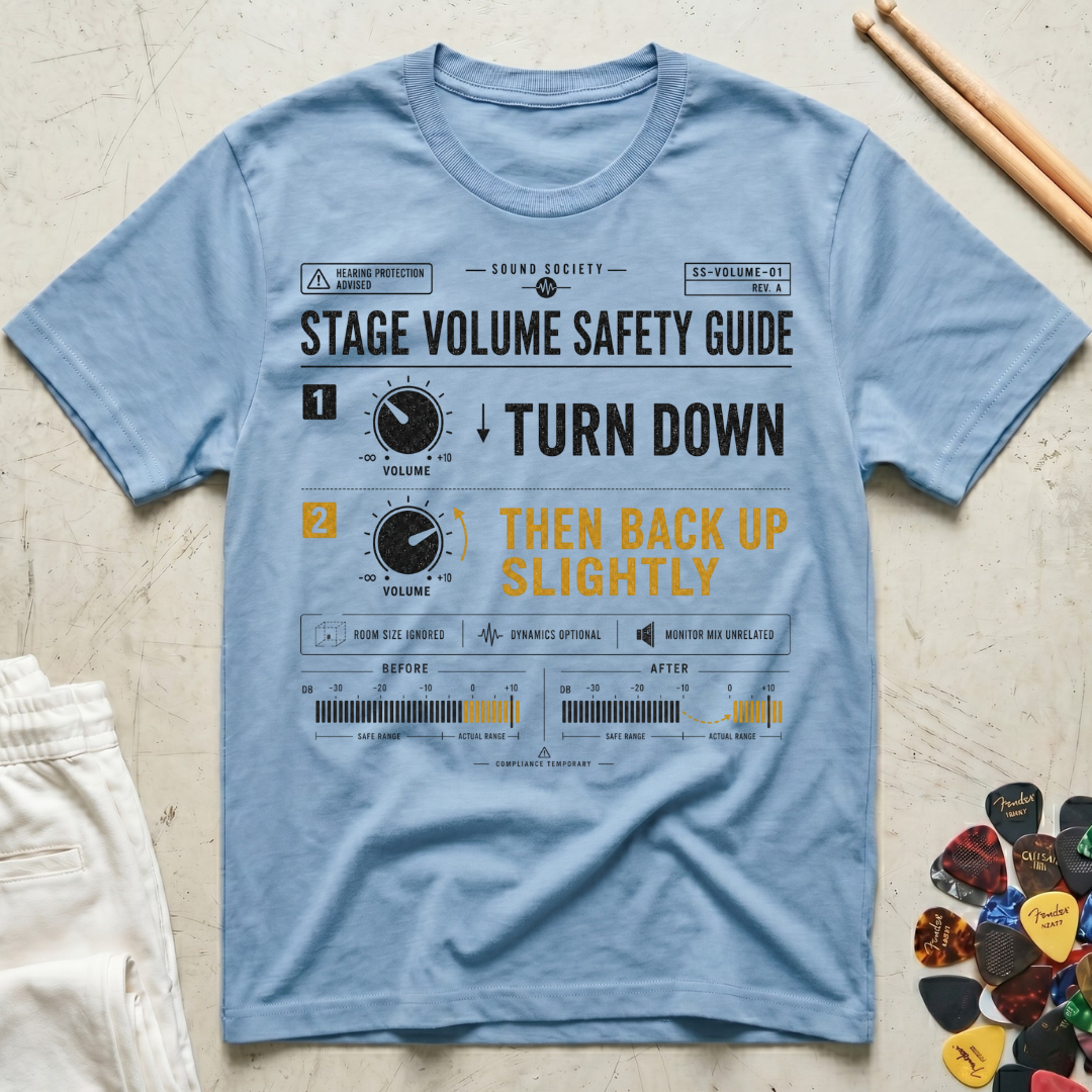 Stage Volume Safety Guide T-Shirt