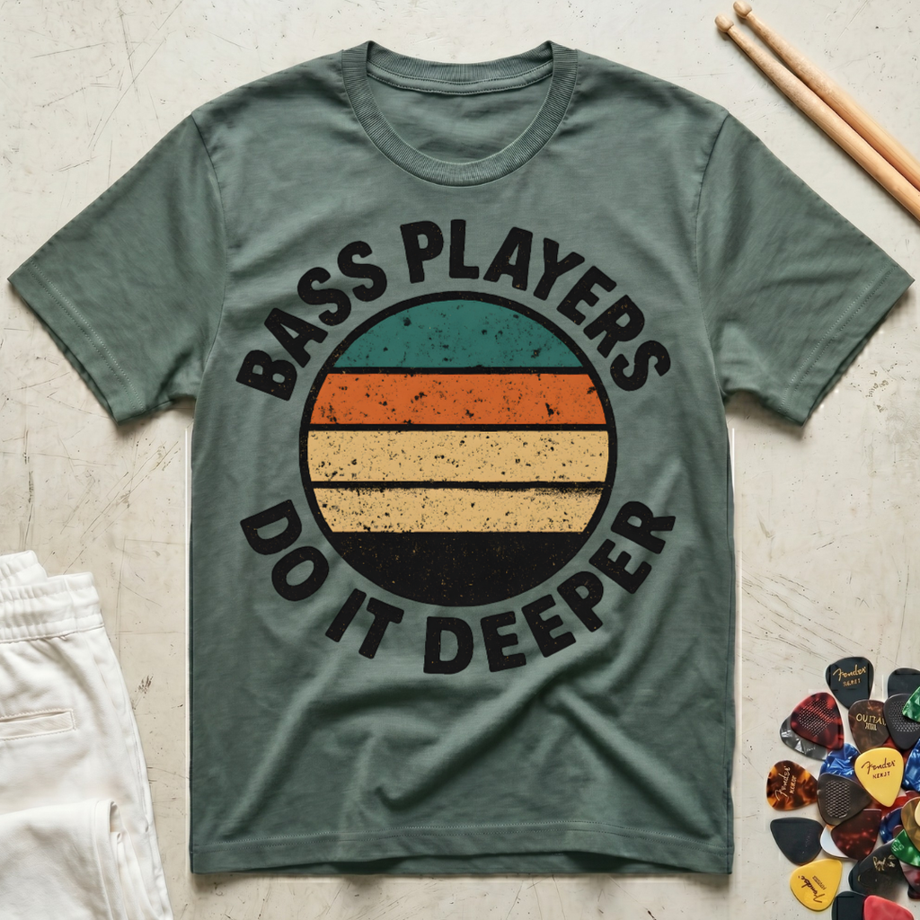 Bass Players Do It Deeper Vintage T-Shirt