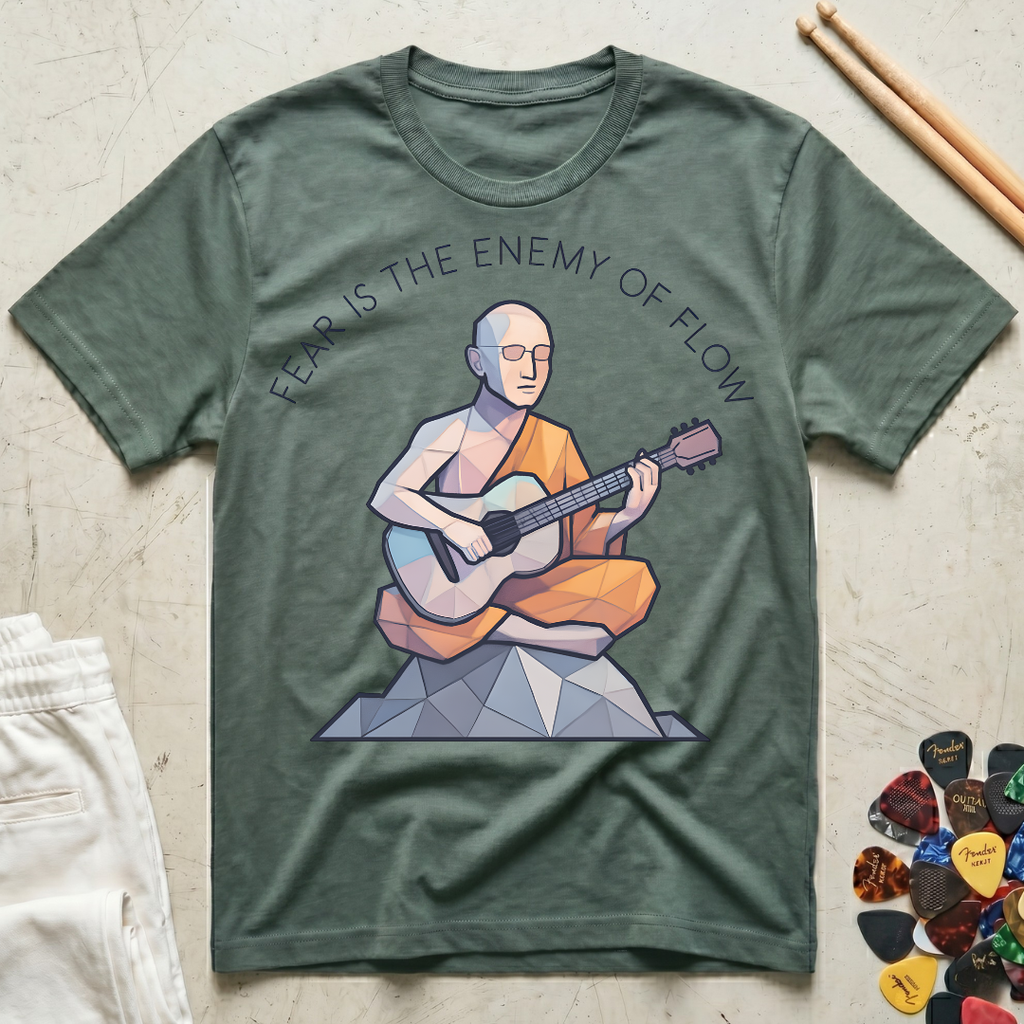 Fear Is The Enemy Of Flow Monk T-Shirt