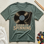 Keep It Spinning-Turntable T-Shirt