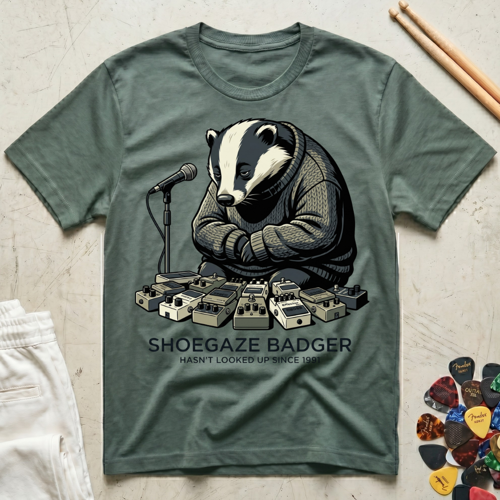 Shoegaze Badger T-Shirt