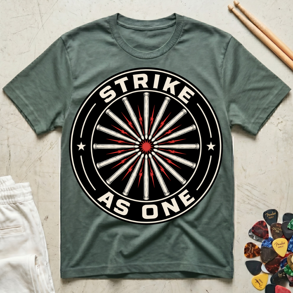 Strike As One Drum Sticks T-Shirt