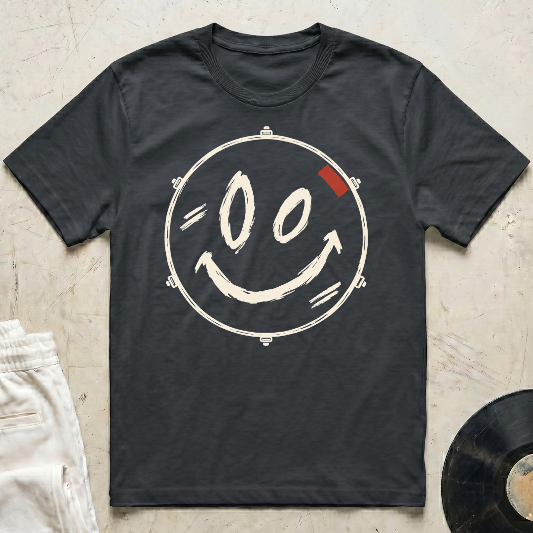 Smiley Drum Head T-Shirt