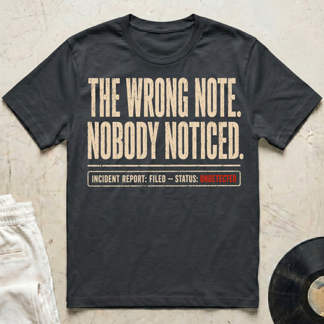 The Wrong Note. Nobody Noticed T-Shirt