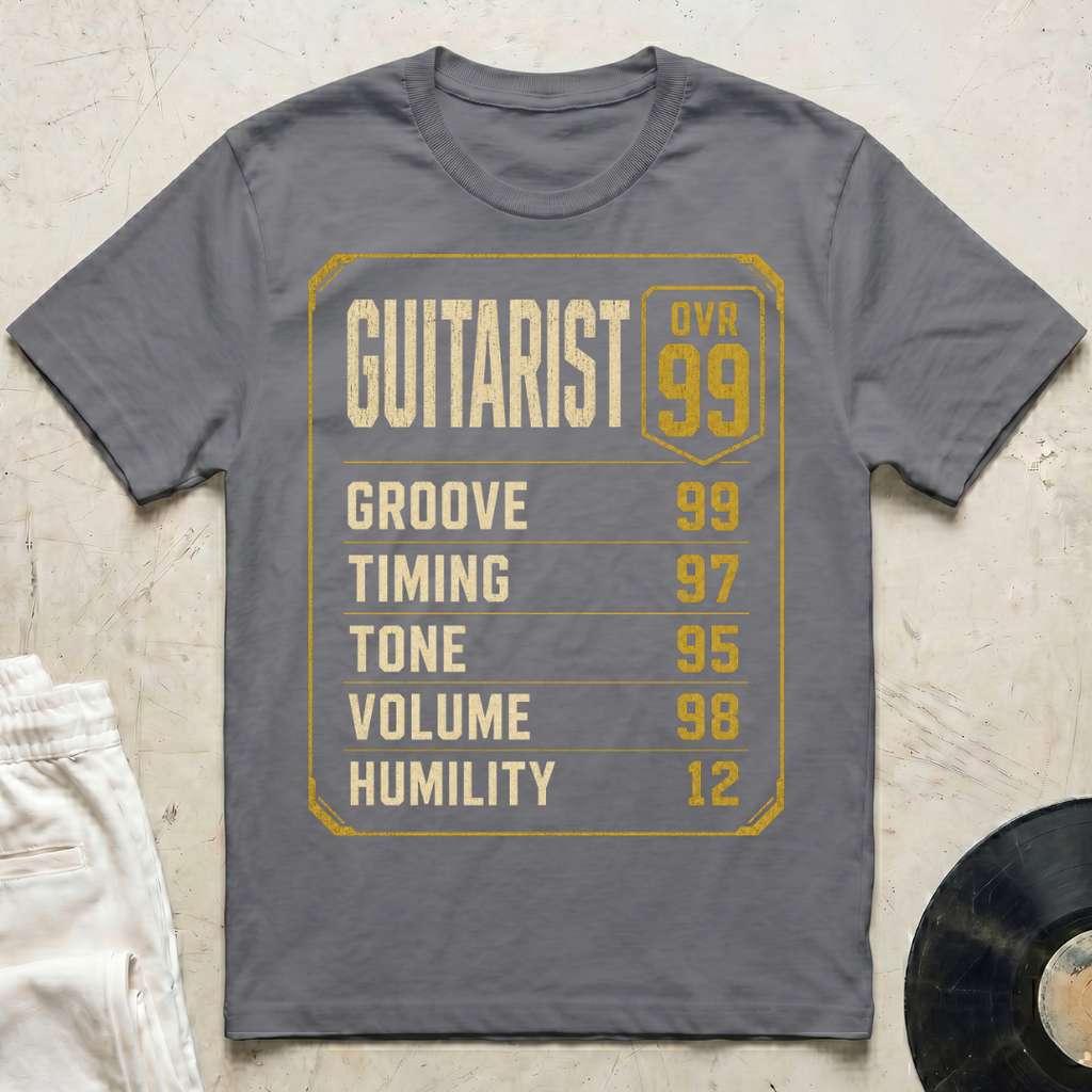 Guitarist Stats T-Shirt