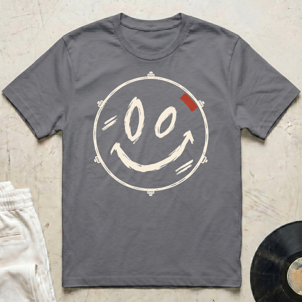 Smiley Drum Head T-Shirt