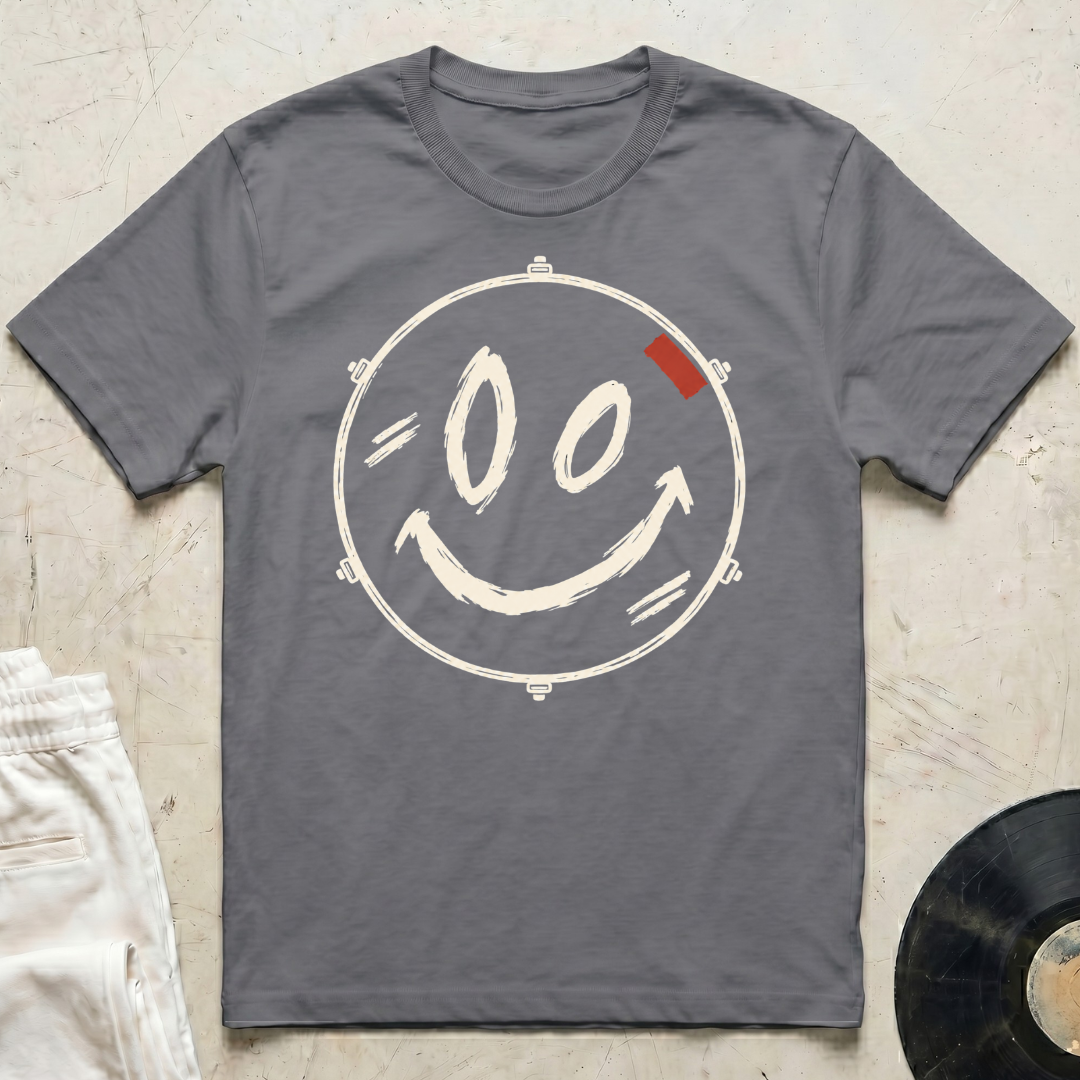 Smiley Drum Head T-Shirt