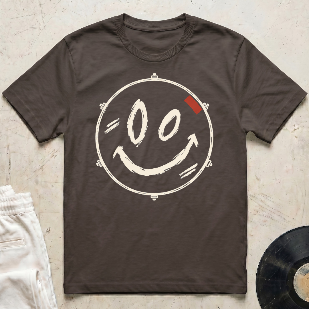 Smiley Drum Head T-Shirt