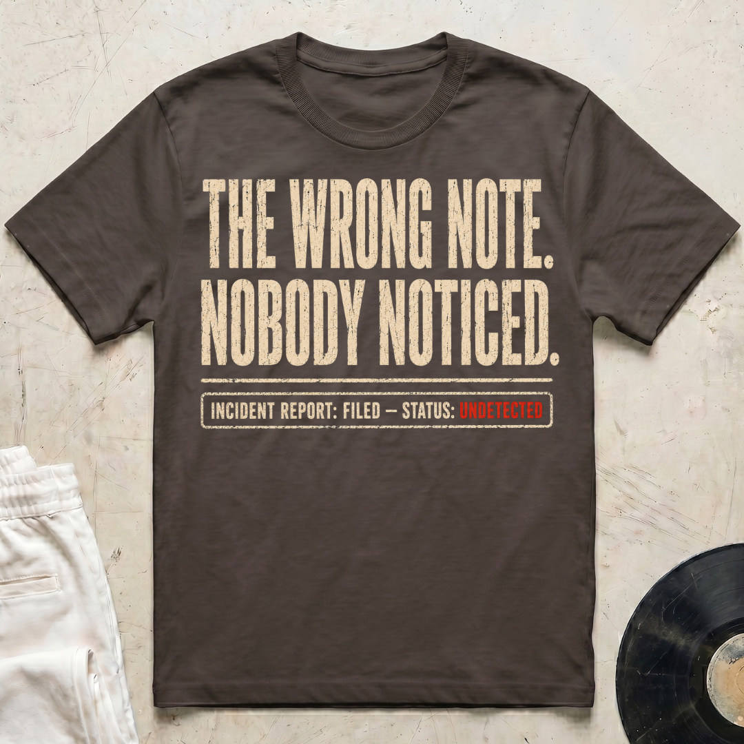 The Wrong Note. Nobody Noticed T-Shirt