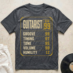 Guitarist Stats T-Shirt