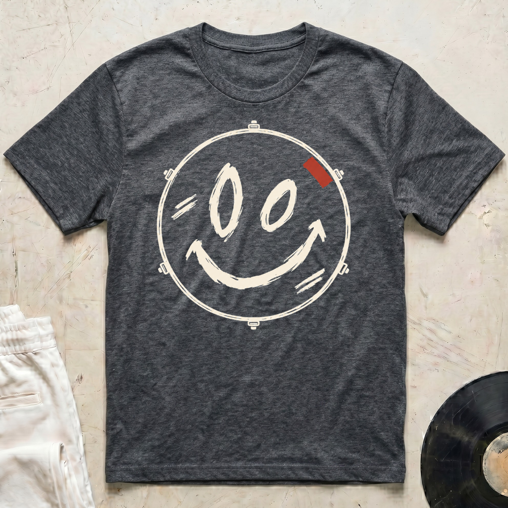 Smiley Drum Head T-Shirt
