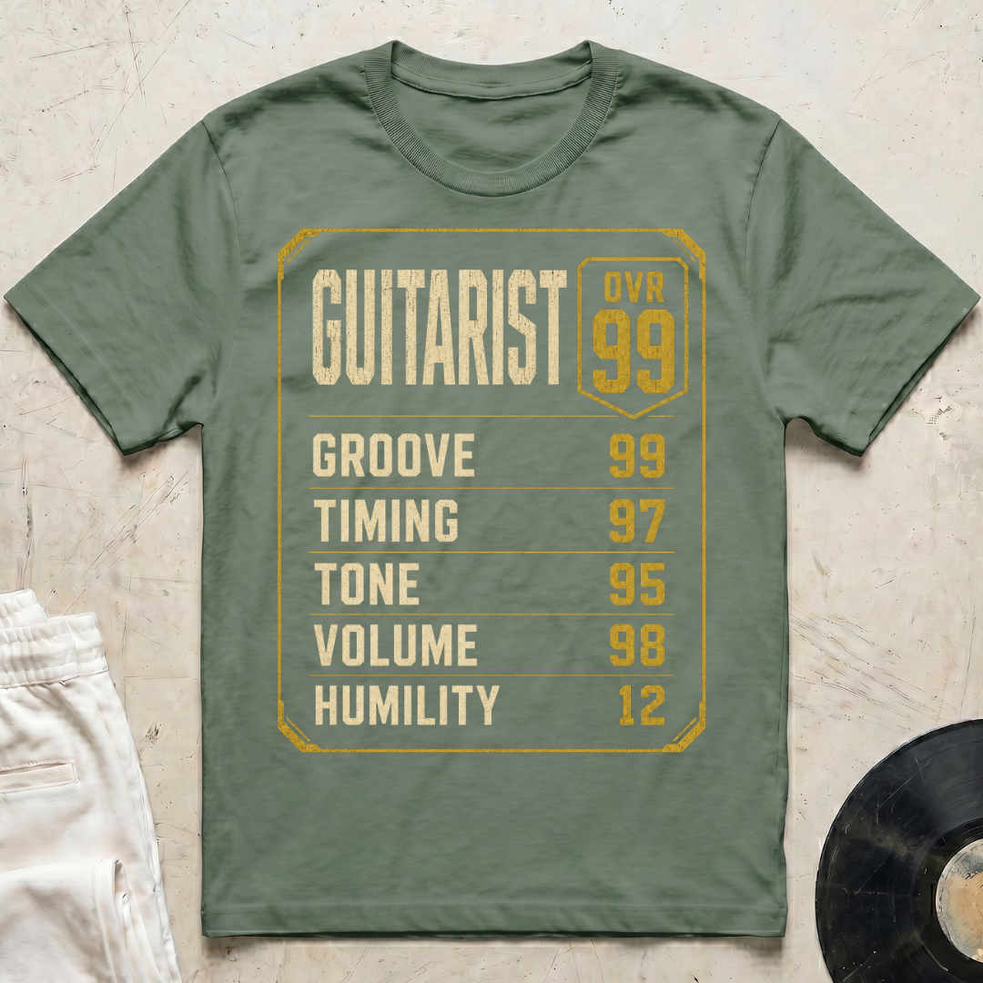Guitarist Stats T-Shirt