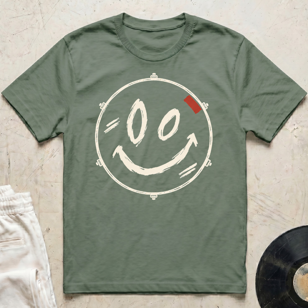 Smiley Drum Head T-Shirt